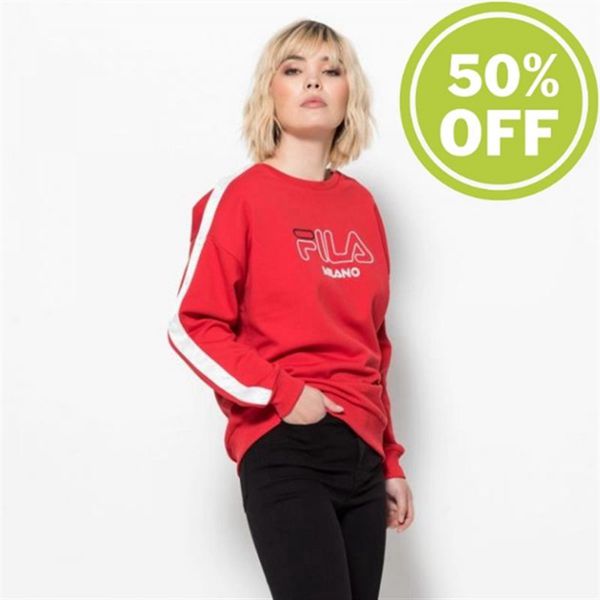 Sudaderas Fila Mujer Rojas - Milan Week Er Er - España 568401RLC